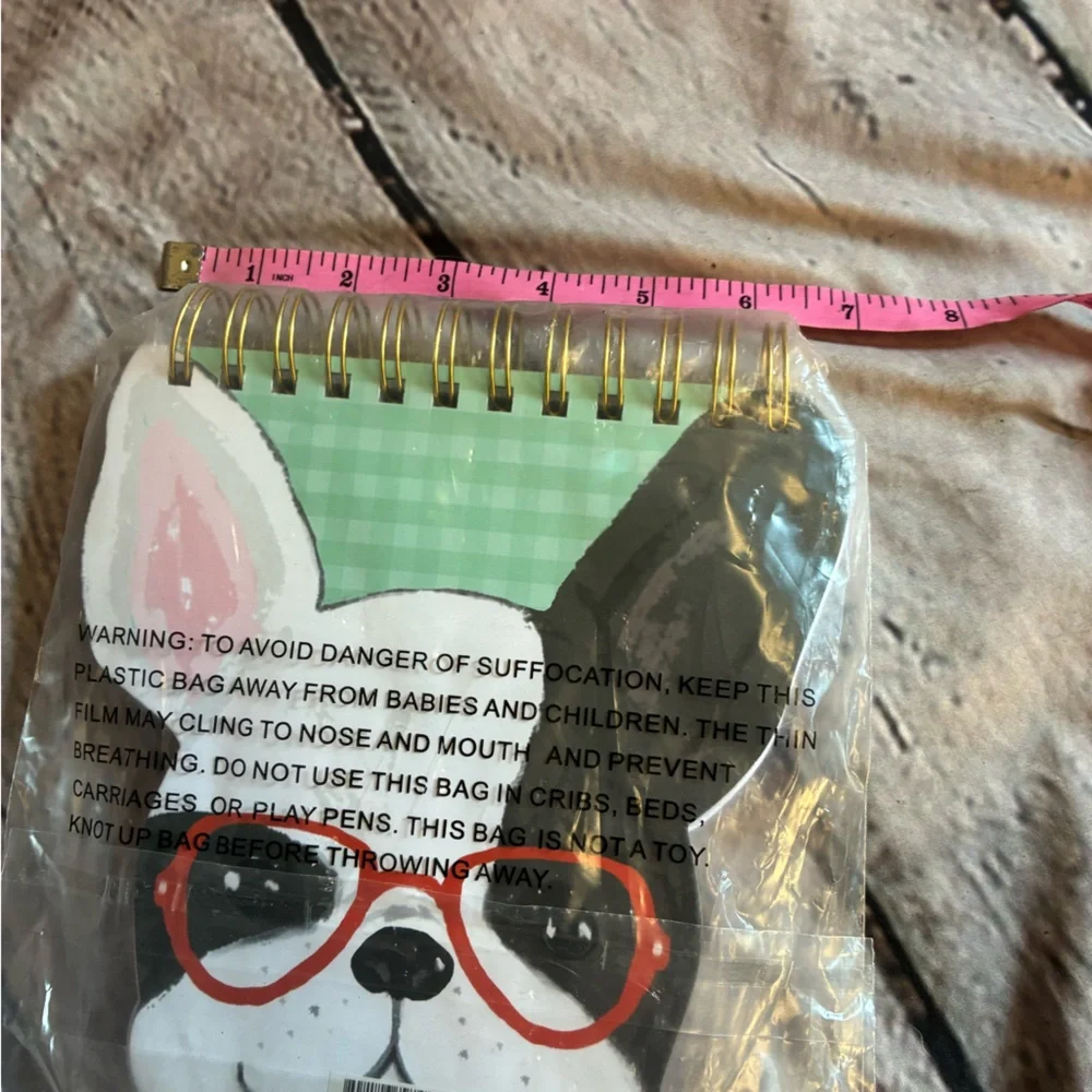 5/$20‎ Frenchie French Bull Dog Glasses Notebook Journal NIP
